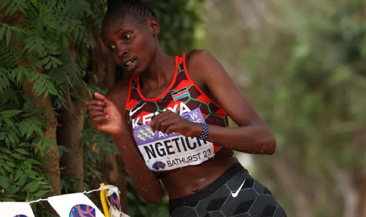 Agnes Jebet Ngetich running