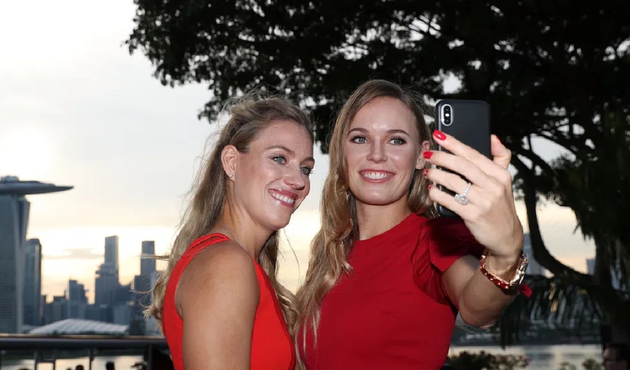 Caroline Wozniacki and Angelique Kerber