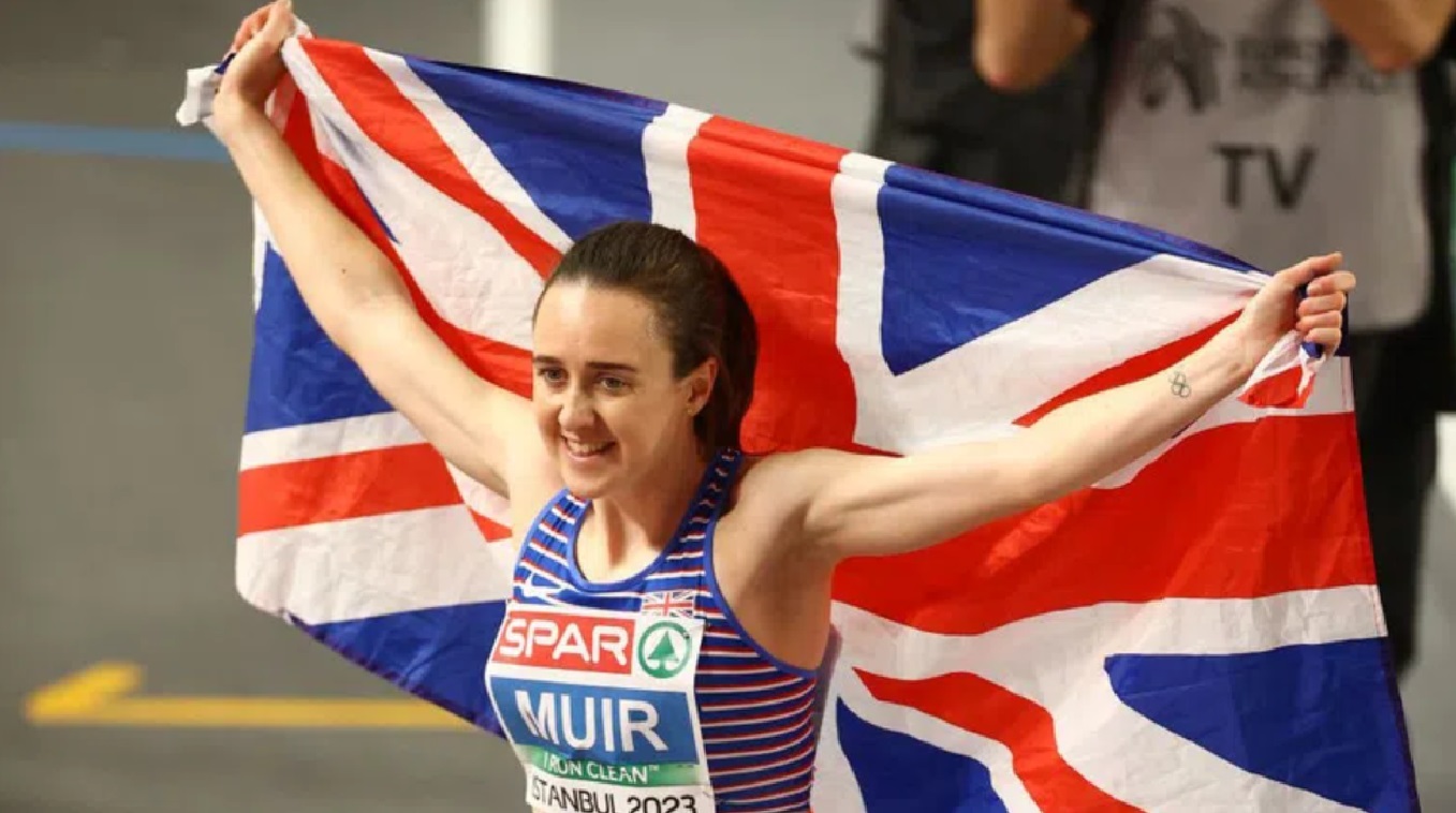 Laura Muir third European indoor title