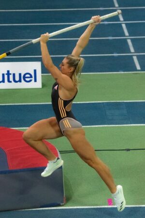 Molly Caudery pole vault athlete