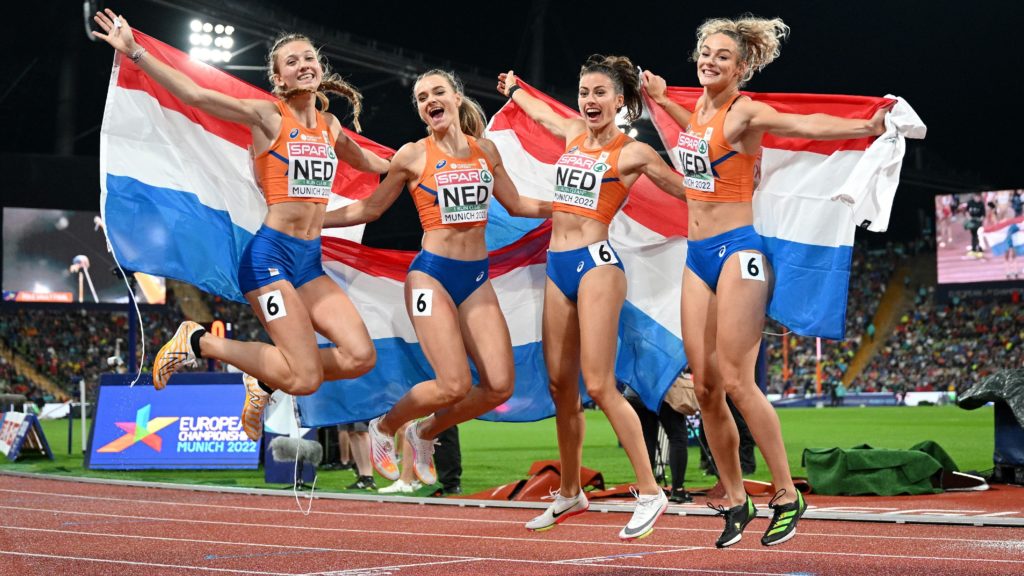 The Netherlands With Femke Bol Won The 4x400m Relay At The European ...