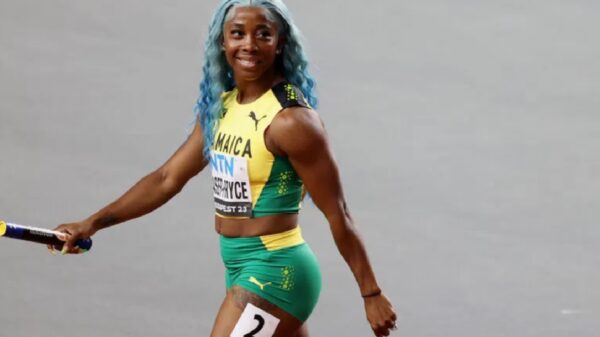 Shelly-Ann Fraser-Pryce running