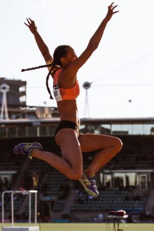 Tay-Leiha Clark hot long jump