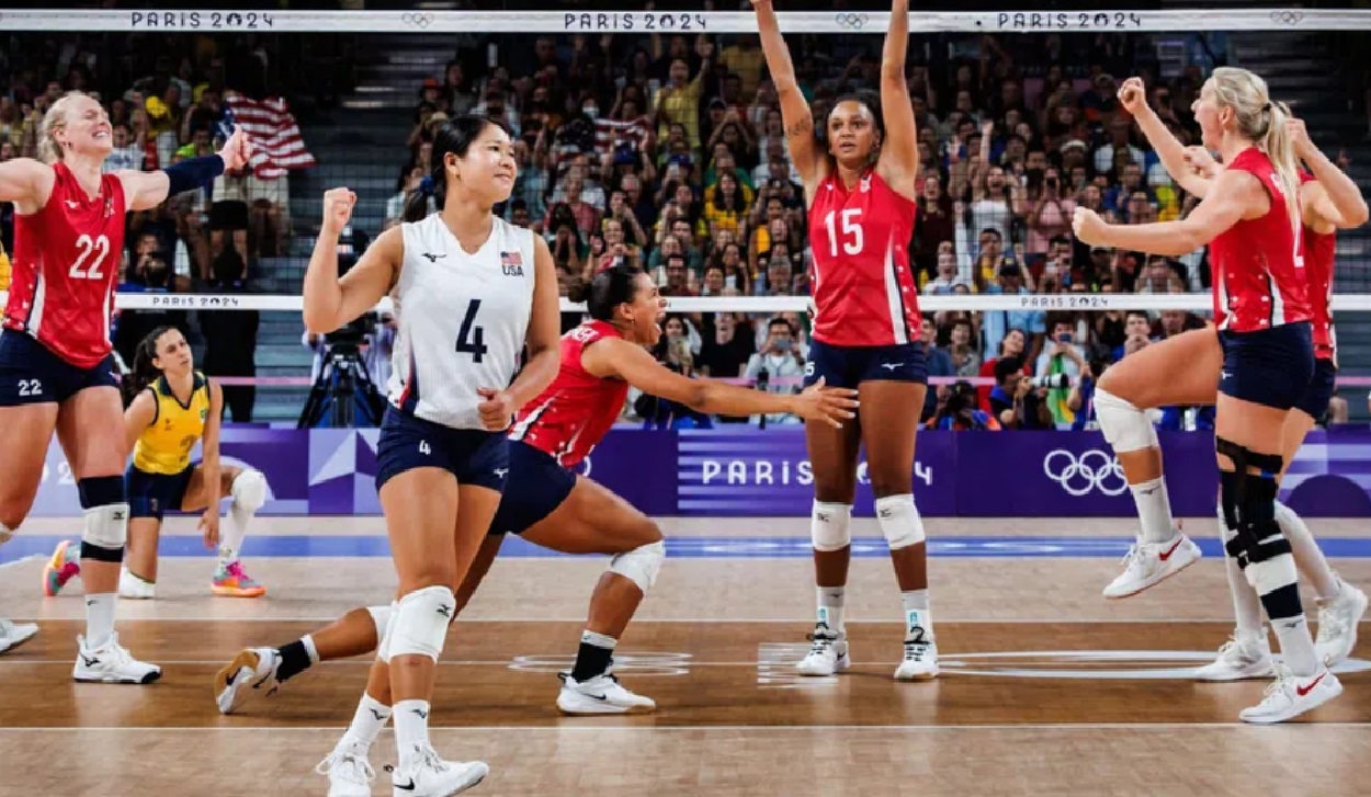 USA defeated Brazil in a fivegame battle to qualify for the Paris