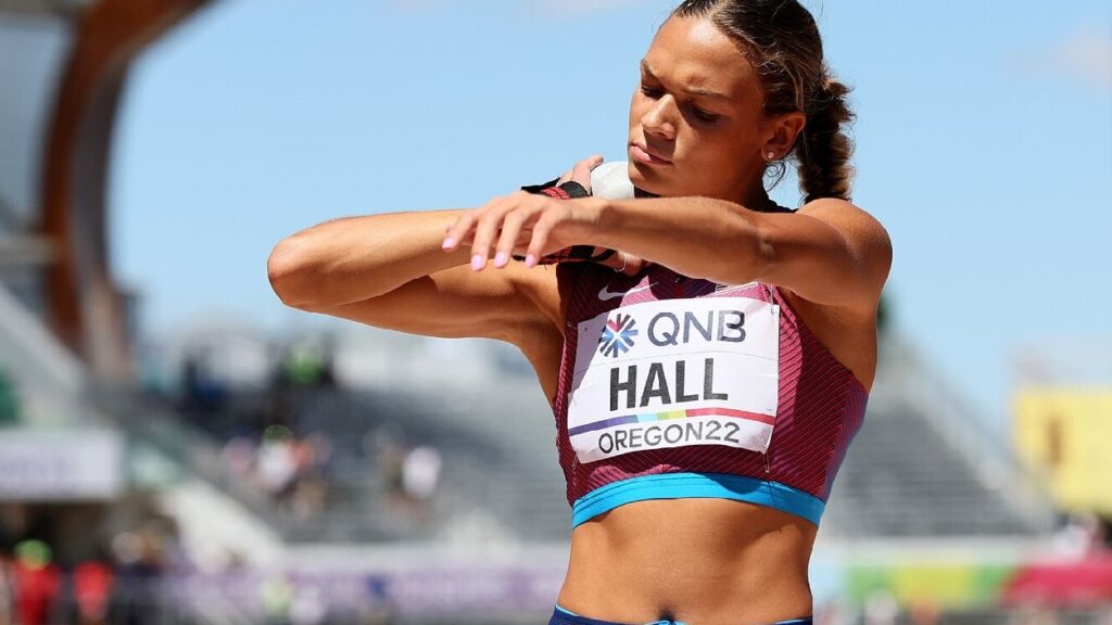 Anna Hall won the heptathlon 2023 Gotzis Hypomeeting with the fifth all