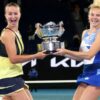 Barbora Krejcikova and Katerina Siniakova AO2023 doubles title
