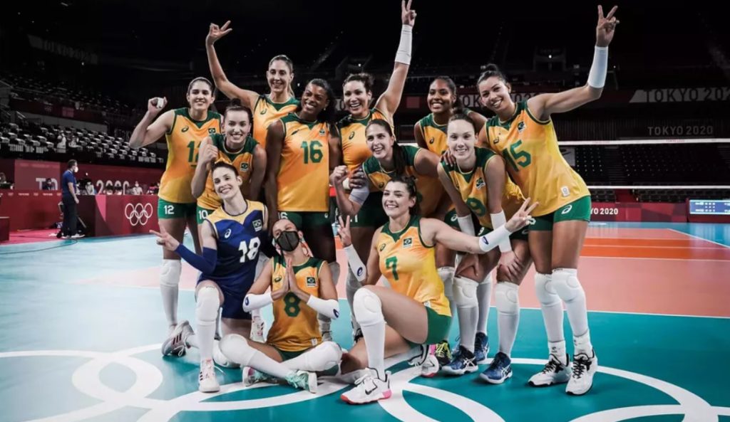 Brazil finished unbeaten in the group stage of the women’s volleyball ...