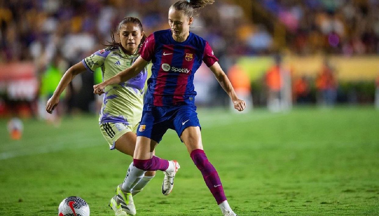 Caroline Graham Hansen Barcelona goal