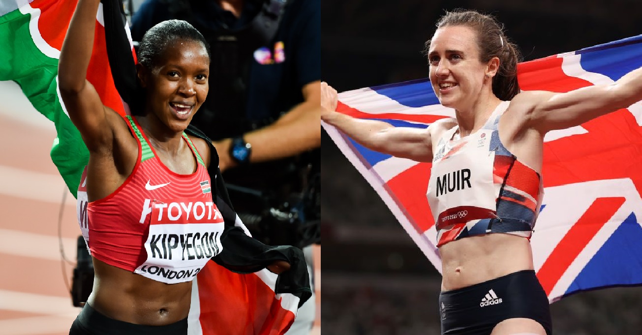 Faith Kipyegon vs Laura Muir