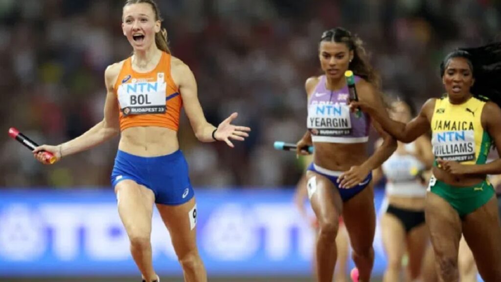 The Netherlands 4x400m relay women's team won the world gold in ...