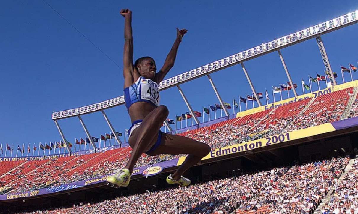 Fiona May long jump