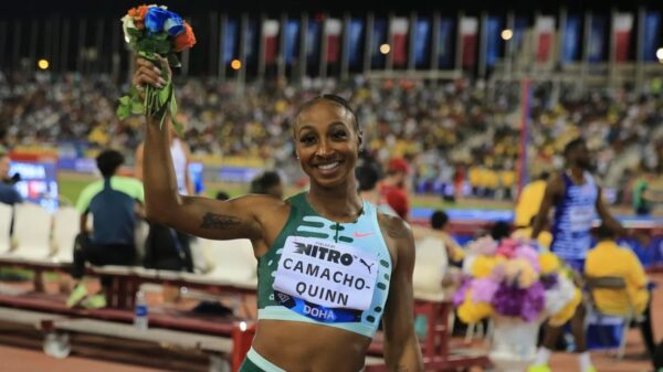 Jasmine Camacho-Quinn 100m hurdles Doha