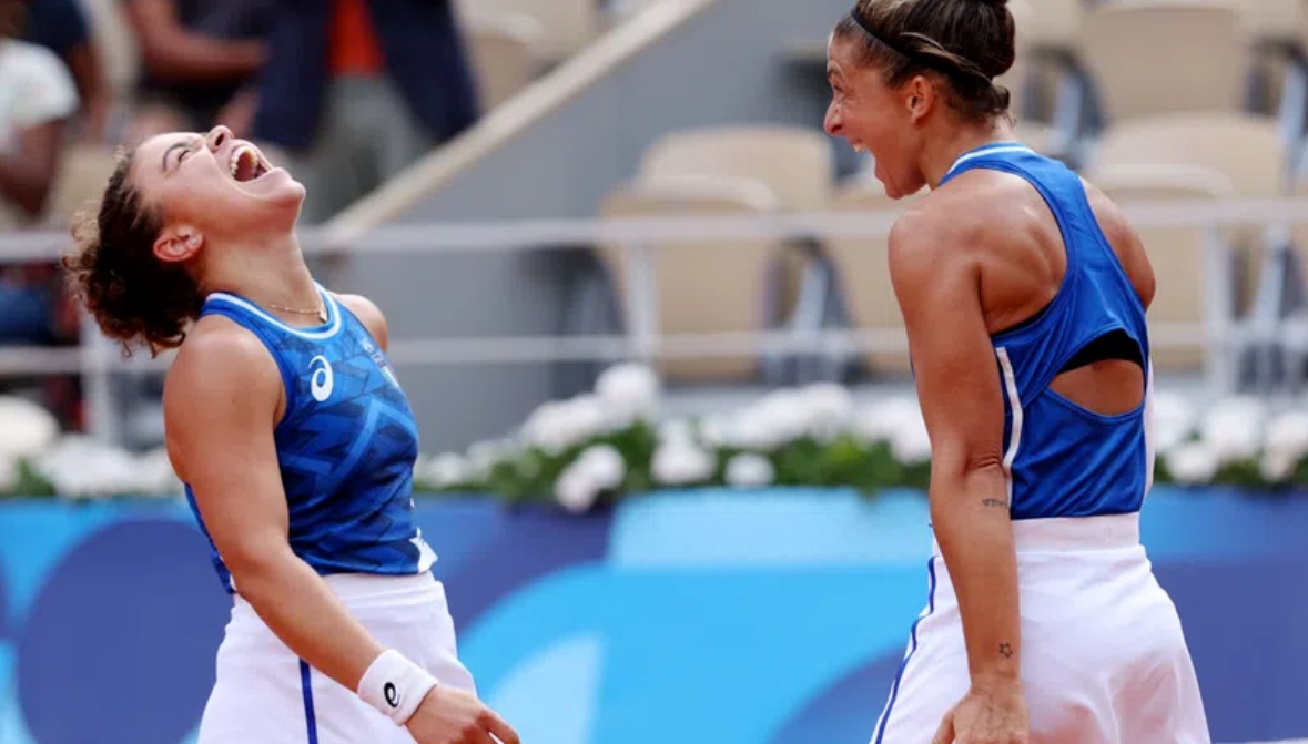 Jasmine Paolini and Sara Errani Paris Olympics