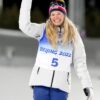 Jessie Diggins skiing