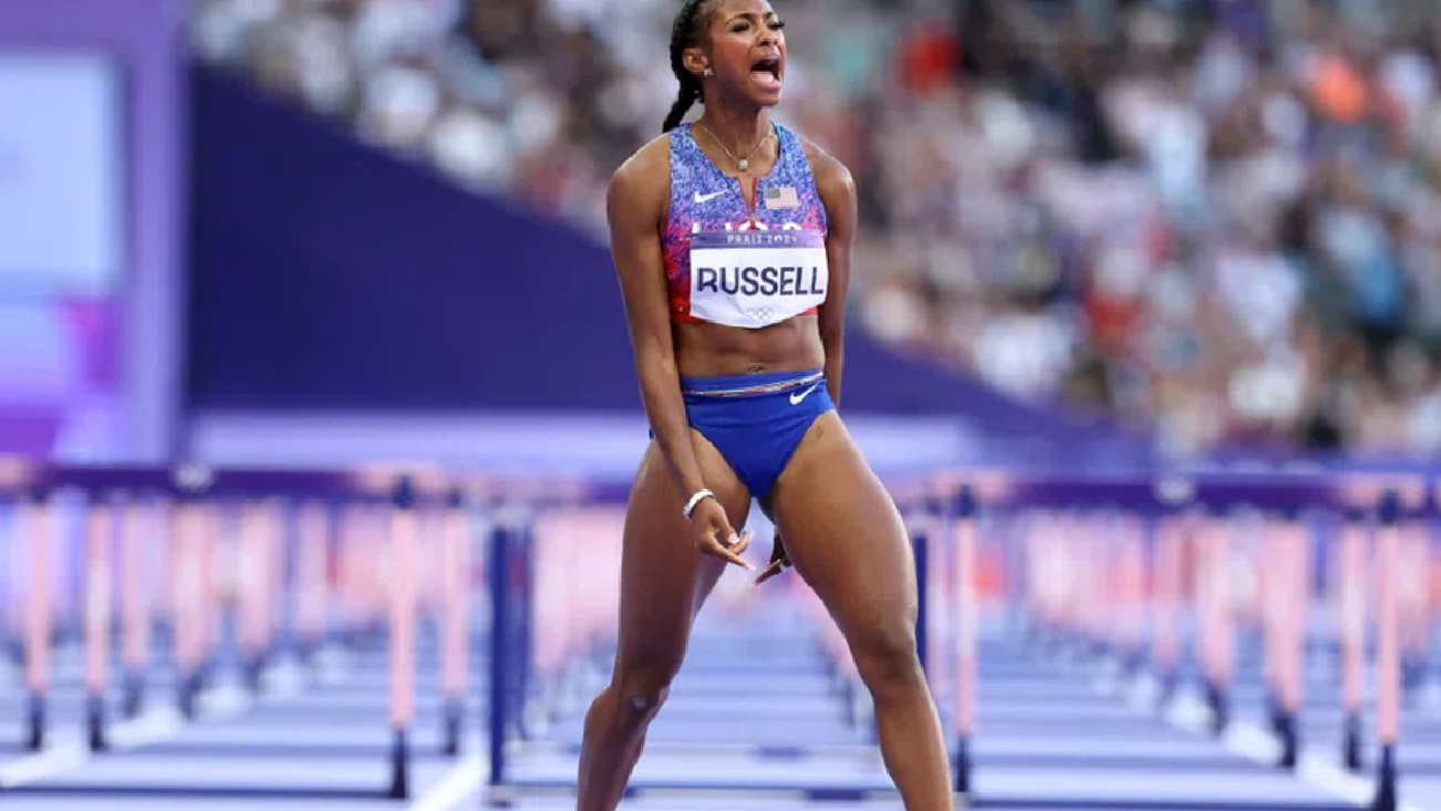 Masai Russell 100m hurdles