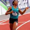 Melissa Jefferson 200m win Florida