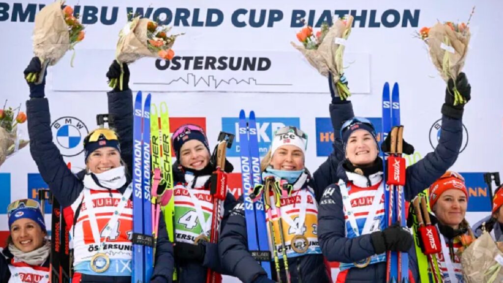 Norway won the biathlon women’s 4x6km relay in Ostersund – Femi Sports