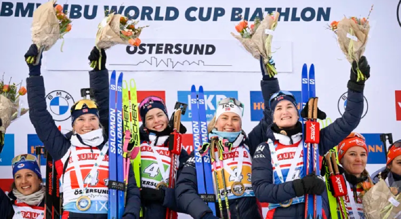 Norway biathlon women relay