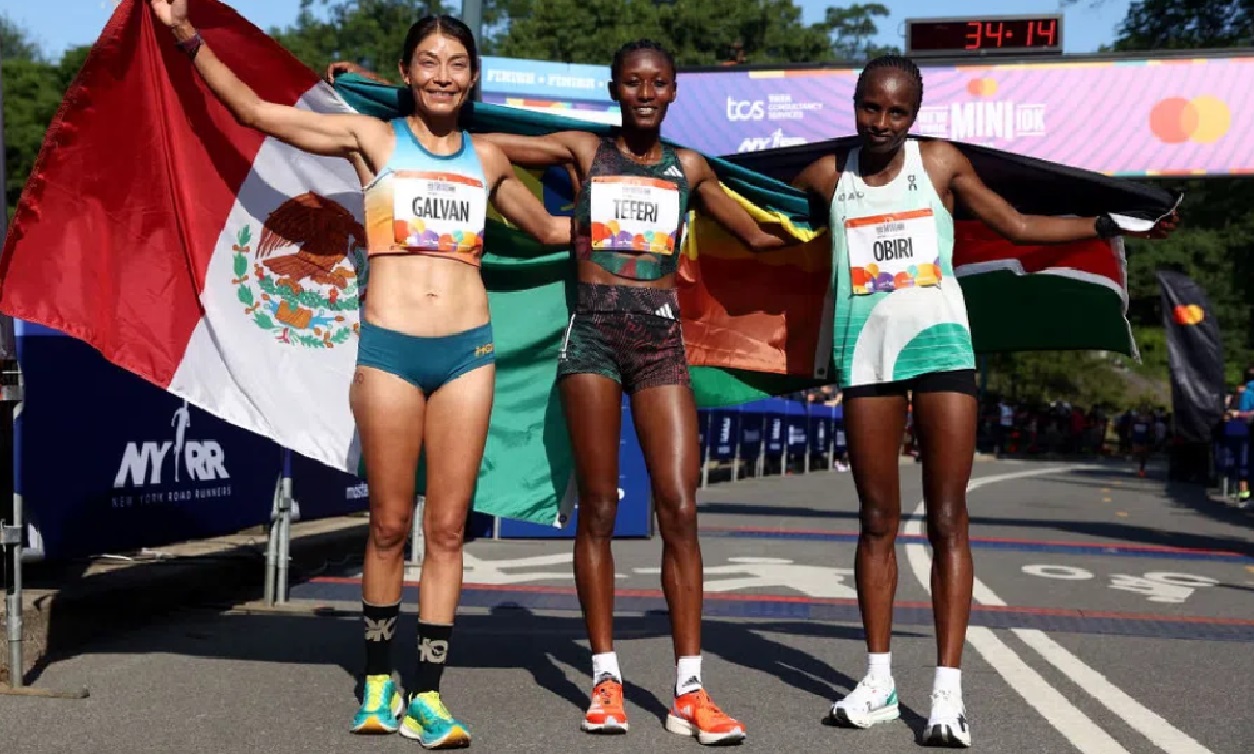 Senbere Teferi won the 10km in New York