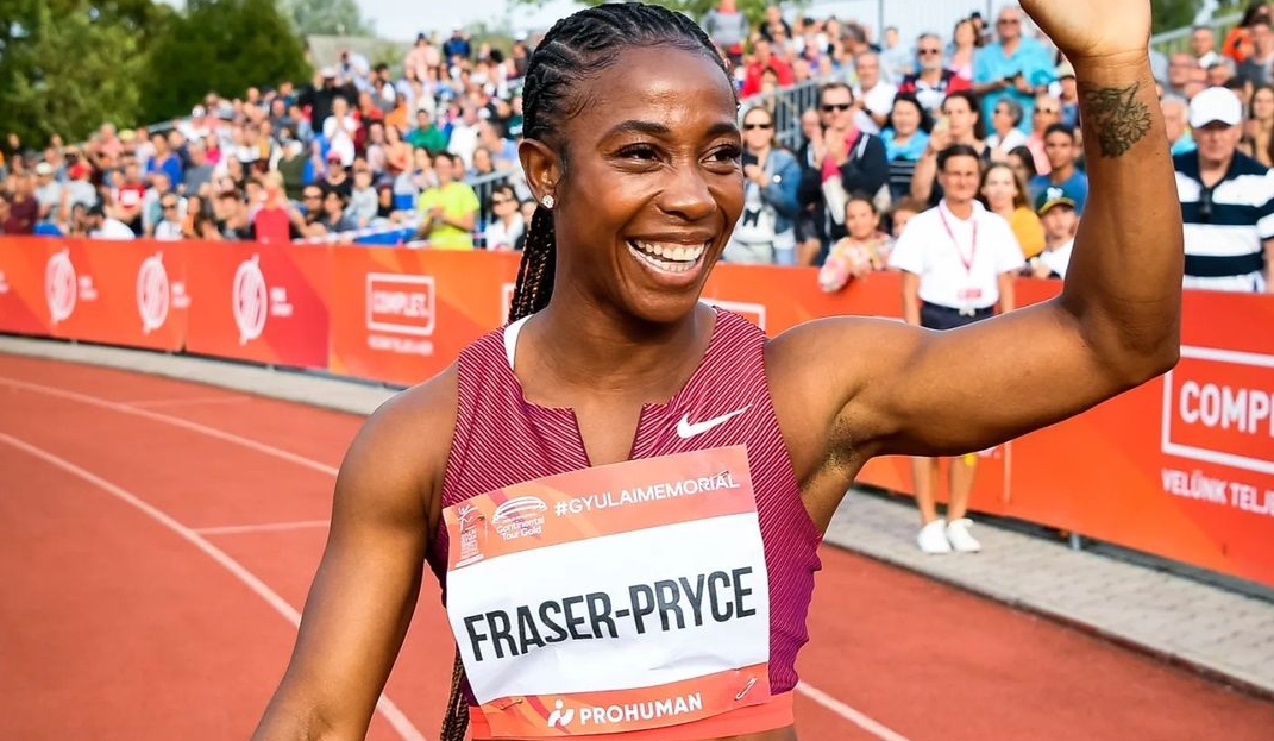 Shelly-Ann Fraser-Pryce sprint