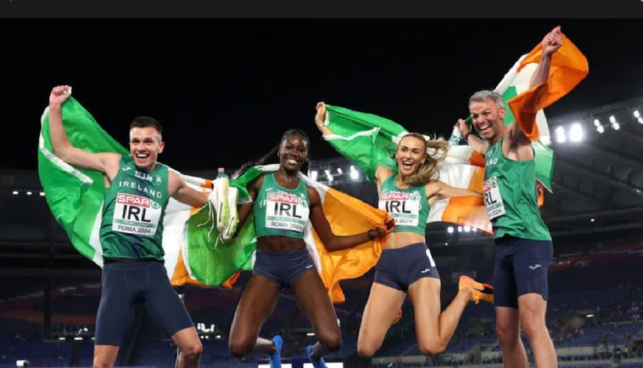 Team Ireland 4x400m medley relay