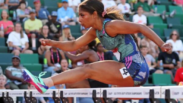 Tia Jones 60m hurdles