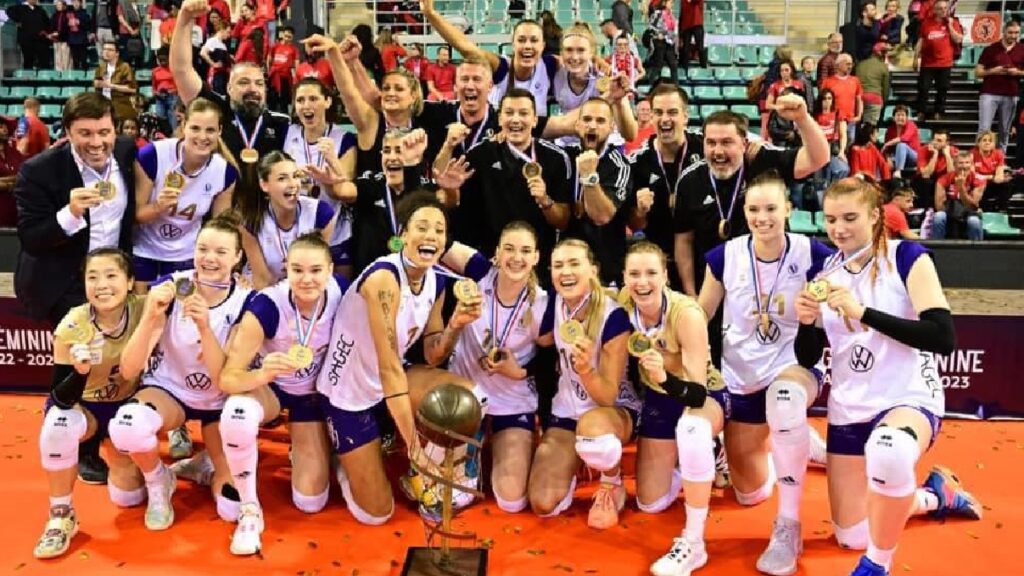 Volero Le Cannet won a second consecutive title in the French League A ...