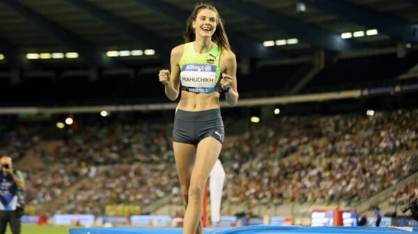 Yaroslava Mahuchikh high jump gold Cottbus